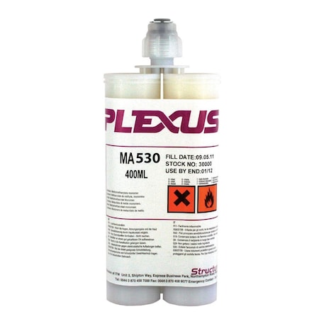 Plexus Two-part methacrylate adhesive, structural bonding of thermoplastic, metal, composite assemblies MA530